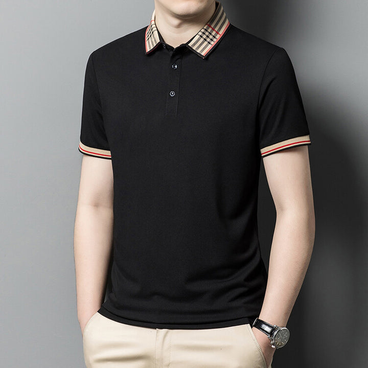 Herren Polo-Shirt mit elegantem Karokragen Echoarchiv