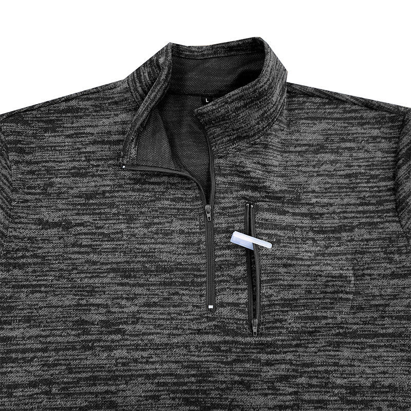 Herren Pullover mit Stehkragen und modernen Strukturen Echoarchiv