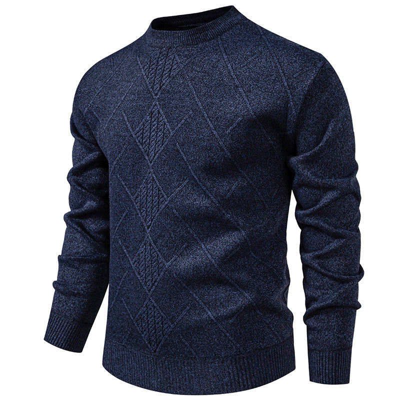Herren Strickpullover mit modernem Rautenmuster Echoarchiv