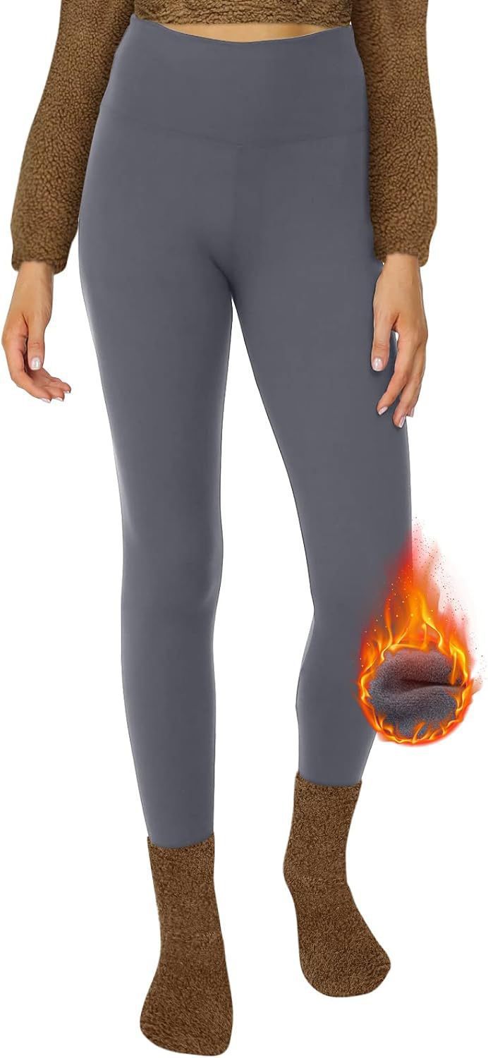 Damen Fleecegefütterte Thermoleggings mit hohem Bund und figurformendem Stretch Echo Archiv