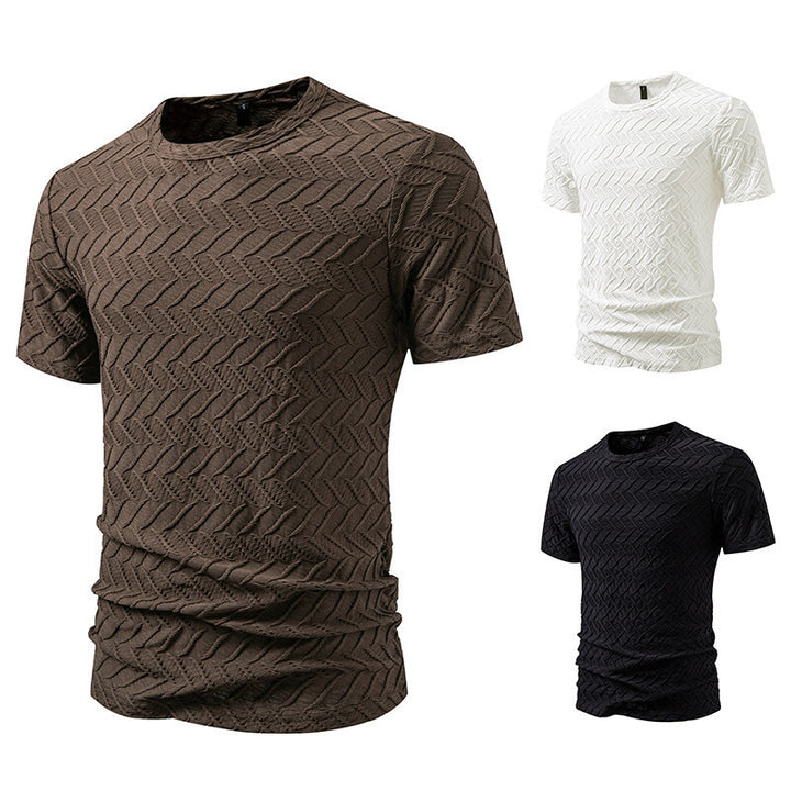 Herren modisches T-Shirt mit strukturiertem Design Echoarchiv