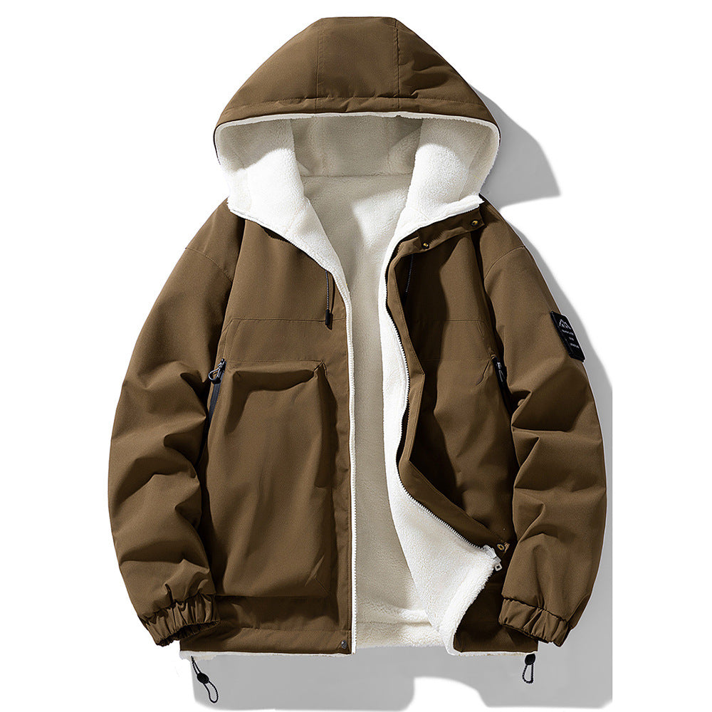 Herren Übergangsjacke mit kuscheligem Fleece-Innenfutter und wasserabweisendem Material Echoarchiv