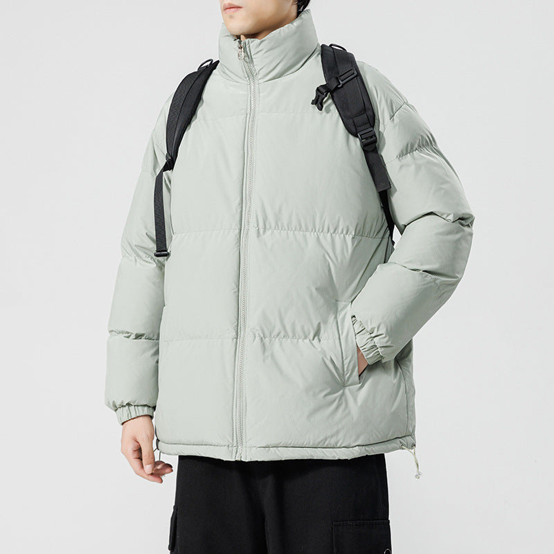 Herren gesteppte Funktionsjacke mit hohem Kragen und isolierendem Innenfutter Echoarchiv