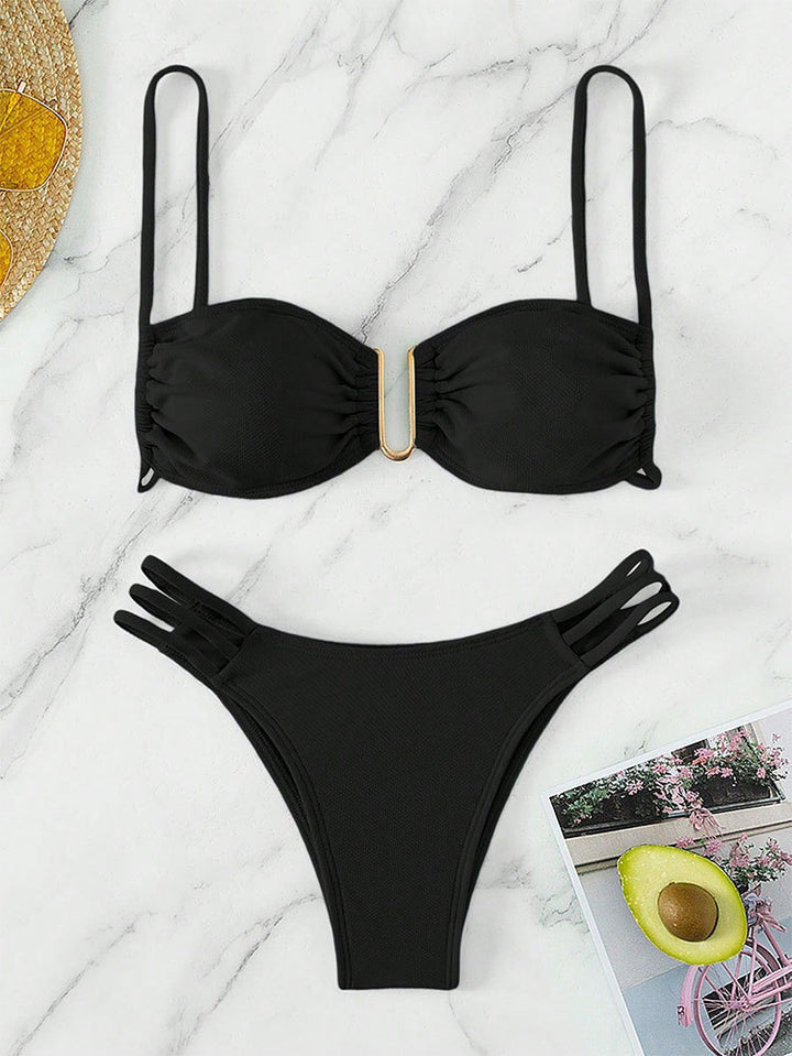 Damen Push-Up Bikini-Set mit elegantem Rüschendesign Echo Archiv