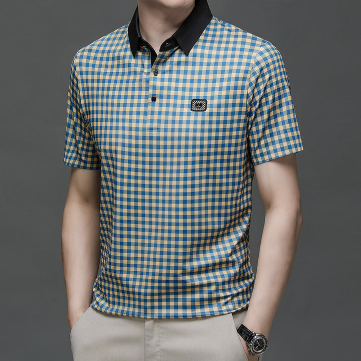 Herren Karomuster Poloshirt Echoarchiv