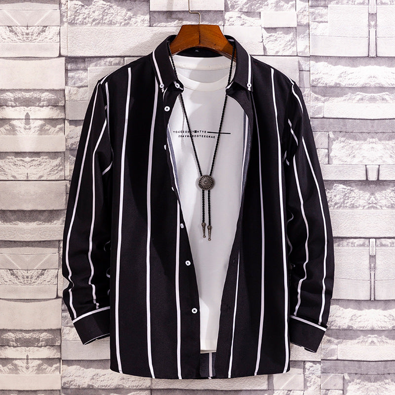 Herren nan lässige Hemdjacke aus leichter Baumwollmischung mit Button-Down-Kragen Echo Archiv