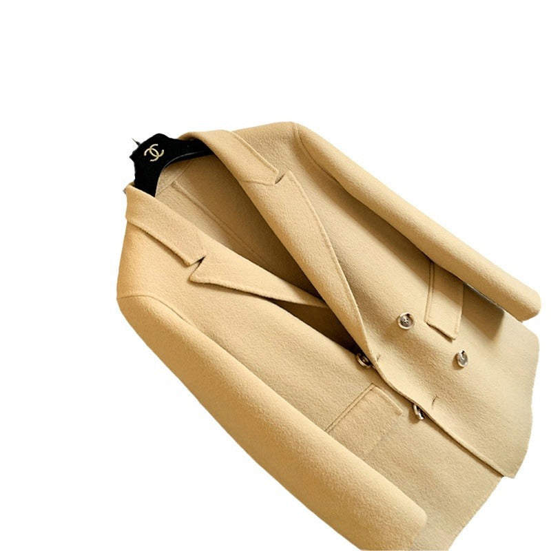 Damen Eleganter Wollblazer mit doppelter Knopfleiste Echoarchiv