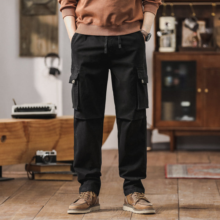 Herren Cargohose im Workwear‑Look mit verstärkten Kniepaneelen und Kordelbund Echo Archiv