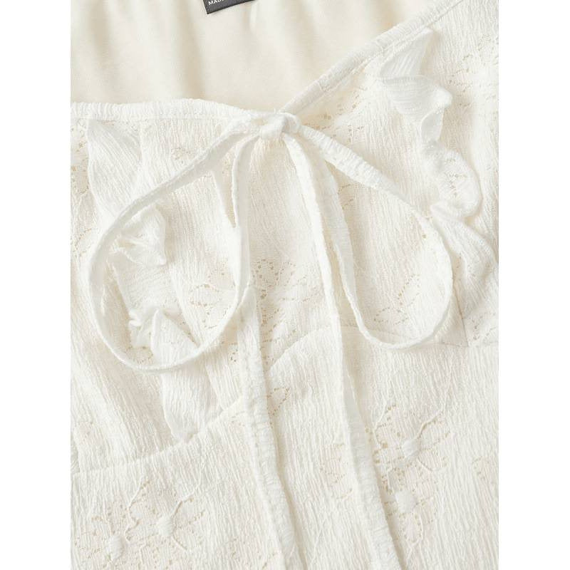 Damen Minikleid mit floralem Design und romantischen Rüschen Echo Archiv