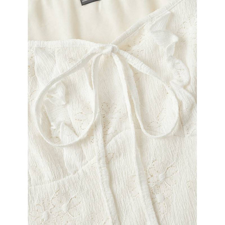 Damen Minikleid mit floralem Design und romantischen Rüschen Echo Archiv