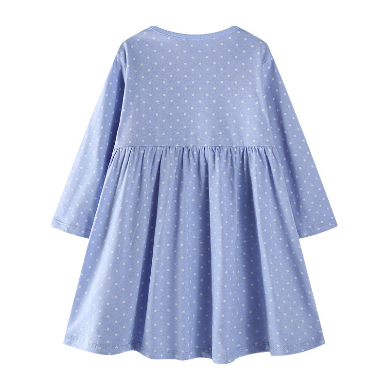 Mädchen Baumwollkleid mit niedlichem Hasenmotiv Echo Archiv