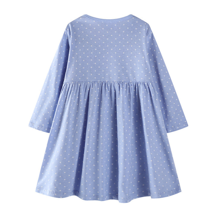Mädchen Baumwollkleid mit niedlichem Hasenmotiv Echo Archiv