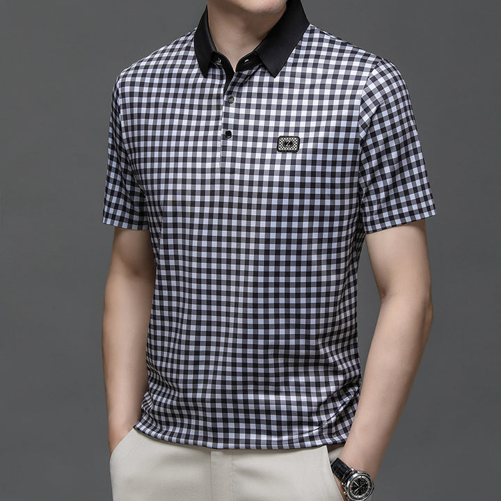 Herren Karomuster Poloshirt Echoarchiv
