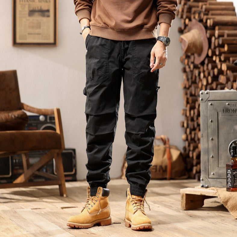 Herren Outdoor-Arbeitshose im Joggerstil mit elastischem Komfortbund, aufgesetzten Rundtaschen und Knöchelreißverschluss Echo Archiv