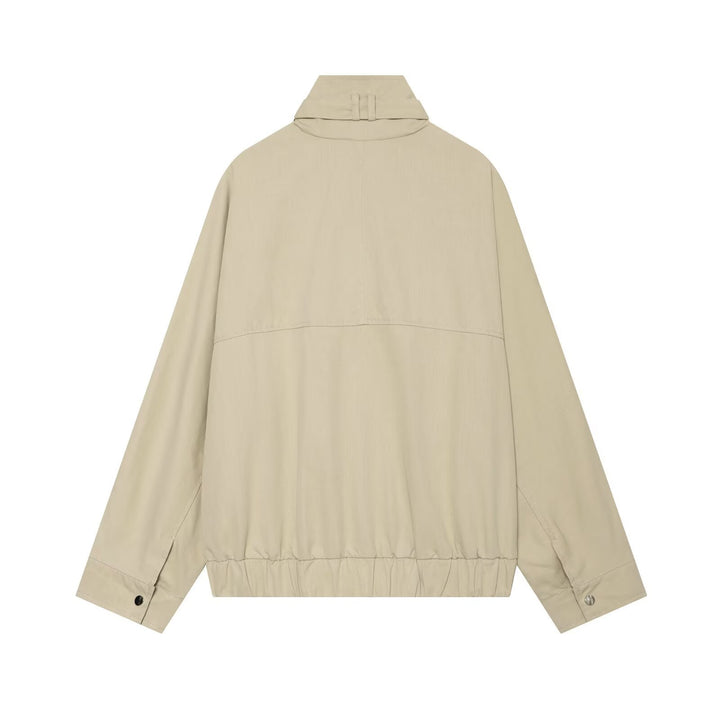Damen Wasserabweisende Cropped-Utility-Jacke mit hohem Stehkragen und Karodetail an den Ärmelaufschlägen Echo Archiv