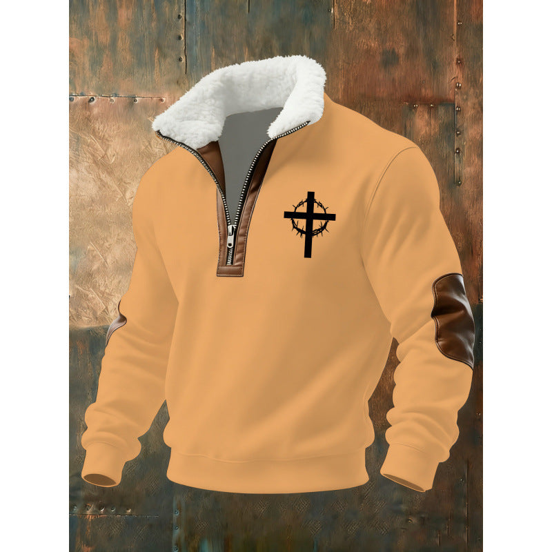 Herren Klassischer Kapuzenpullover mit Fleece-Detail Echoarchiv