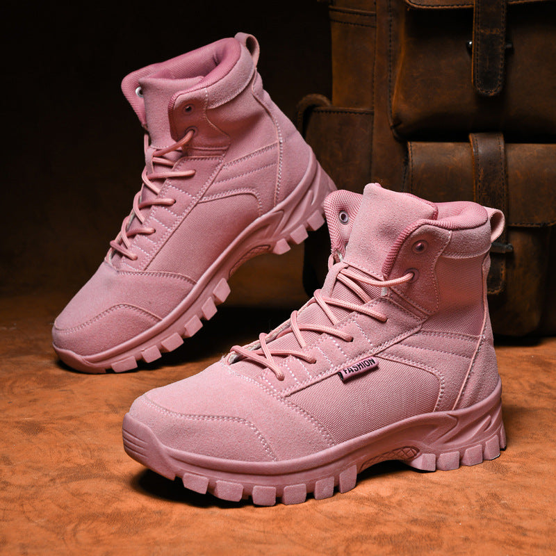 Damen Modische knöchelhohe Einsatz‑Stiefelette im Tactical‑Look mit griffiger Leichtprofilsohle Echo Archiv