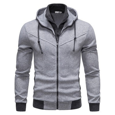Herren sportliche Kapuzenjacke mit modernem Schnitt und praktischen Reißverschlusstaschen Echoarchiv