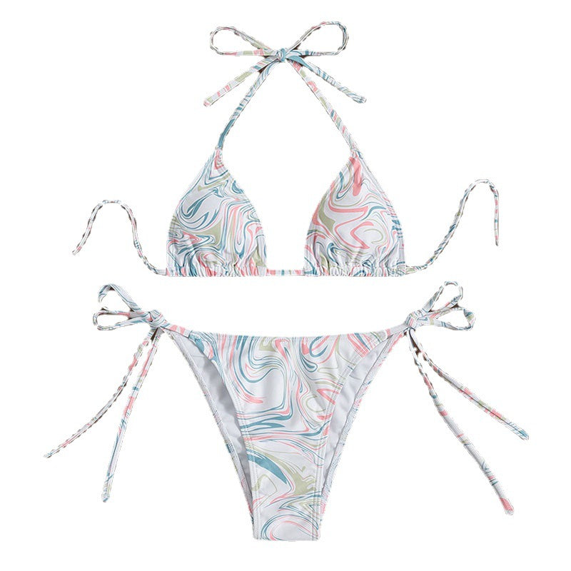 Damen Triangel-Bikini mit verspieltem Bindeband Echo Archiv