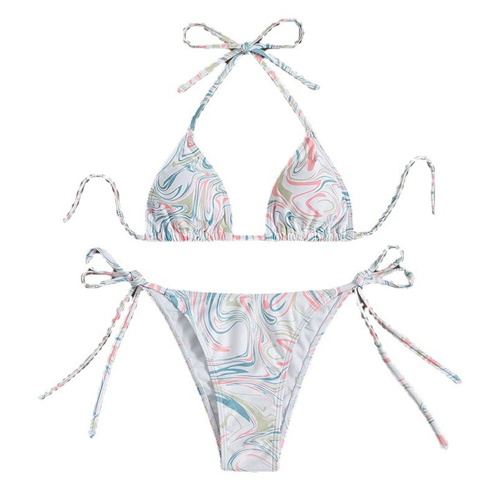 Damen Triangel-Bikini mit verspieltem Bindeband Echo Archiv