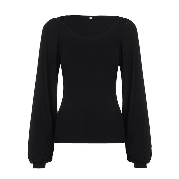 Damen Tailliertes Langarmshirt mit Ballonärmeln Echo Archiv