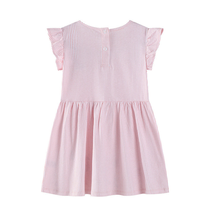 Mädchen Sommerkleid mit floralem Design und verspielten Flamingo-Applikationen Echo Archiv