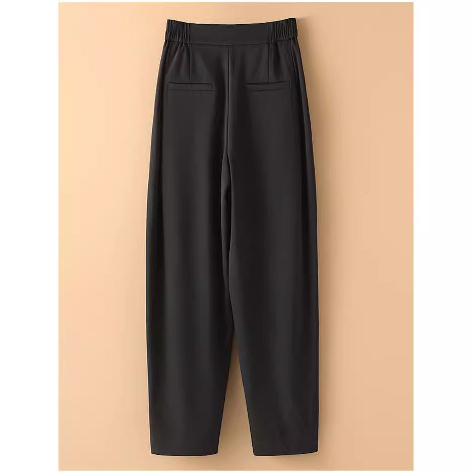 Damen Hoch taillierte, bequeme Stoffhose Echoarchiv