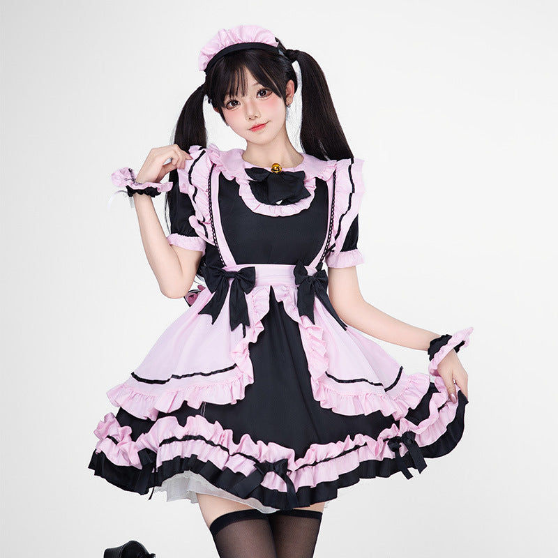 Mädchen verspieltes Kostümkleid mit Rüschen und Katzenohren Echo Archiv