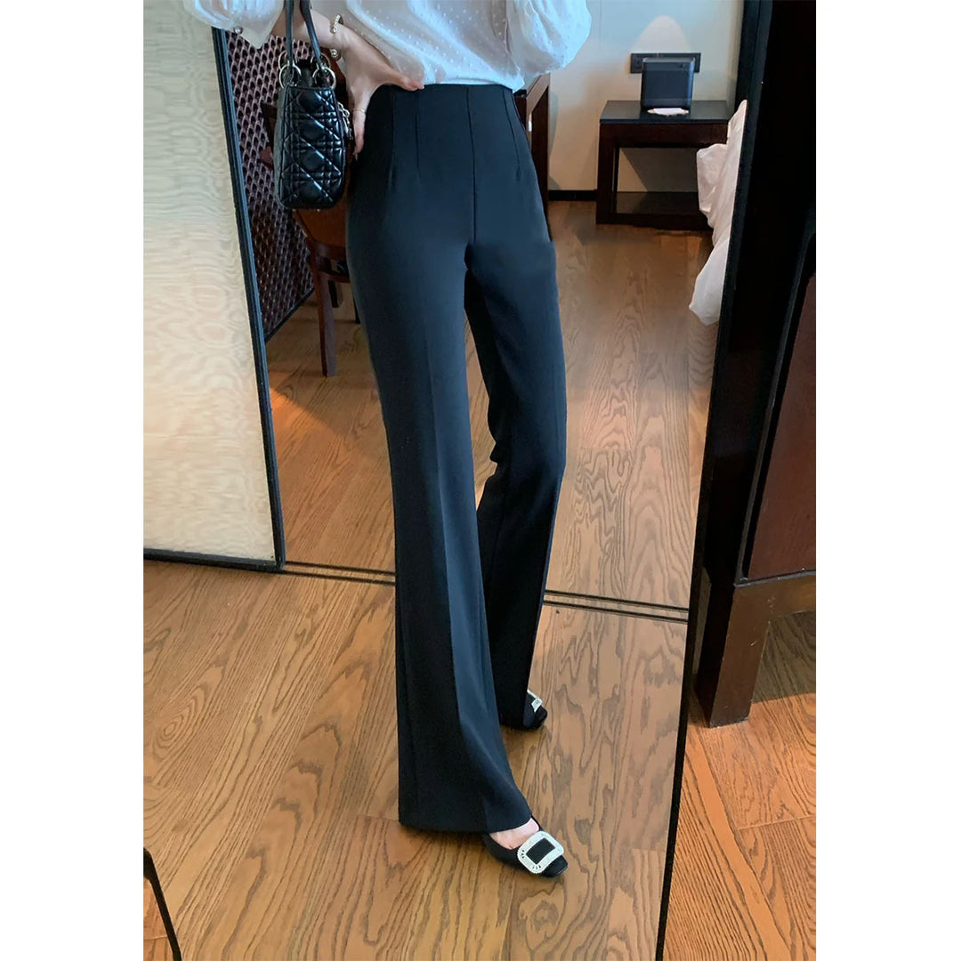 Damen Elegante Hoch taillierte Palazzo-Hose Echoarchiv