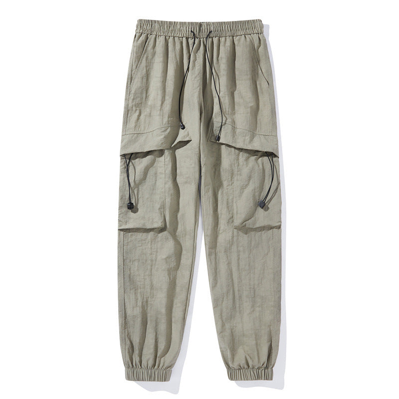 Damen Modische Cargo-Hose mit elastischem Bund Echoarchiv