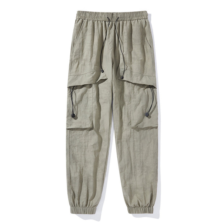 Damen Modische Cargo-Hose mit elastischem Bund Echoarchiv