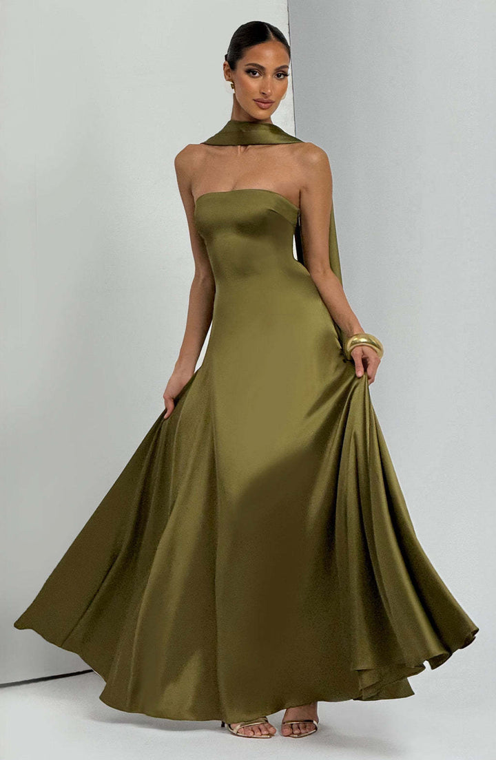 Damen Elegantes und schickes Langarm Abendkleid Echo Archiv