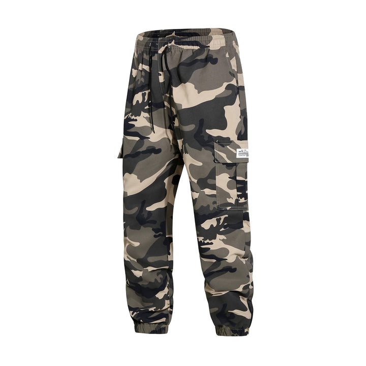 Herren Cargohose im Joggerstil mit Camouflage, Tunnelzugbund & elastischen Knöchelbündchen Echo Archiv