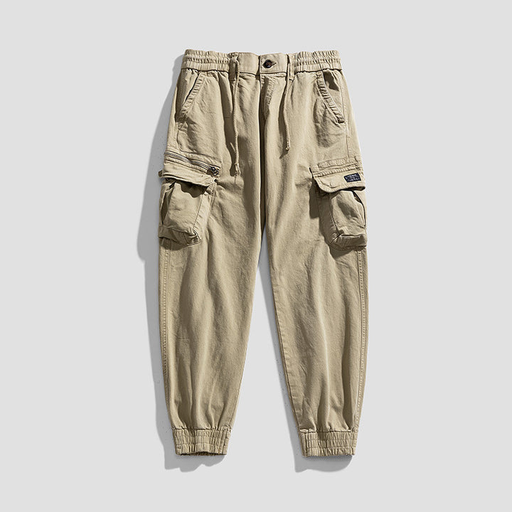Herren Multifunktionale Cargo-Jogginghose im Urban-Utility-Stil mit elastischem Bund und Klapptaschen Echo Archiv