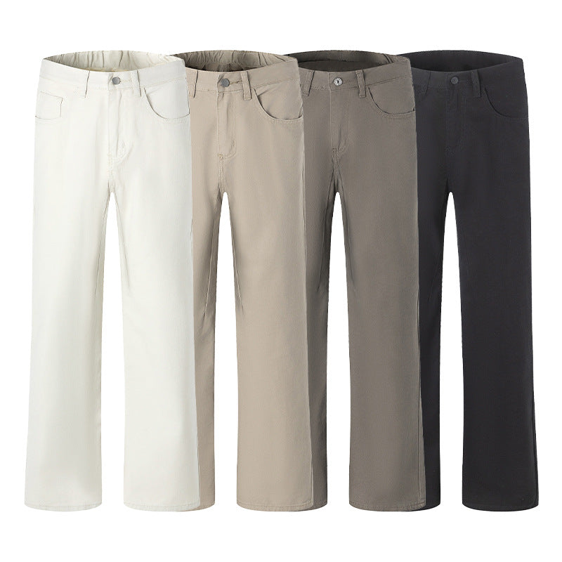 Unisex Weit geschnittene Chinohose mit tiefem Schritt und lässigem Bund Echo Archiv