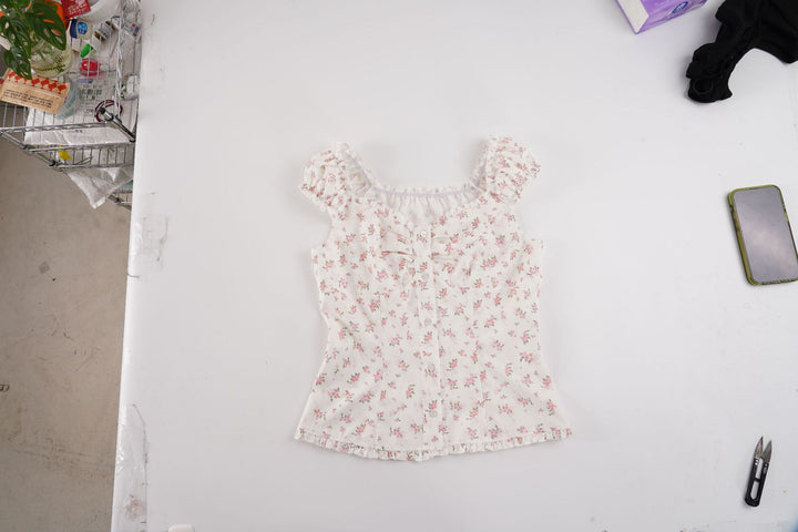 Damen Blusenshirt mit floralem Design und Rüschendetails Echo Archiv