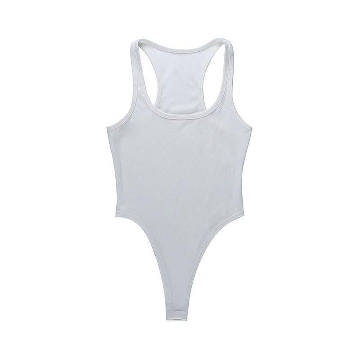 Damen Bodysuit mit tiefem Ausschnitt und breiten Trägern Echo Archiv