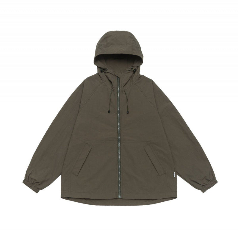 Unisex Weitgeschnittene Kapuzenjacke im Parka‑Style mit verlängertem Rückenteil und Tunnelzug Echo Archiv