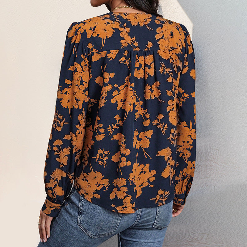 Damen Elegante Bluse mit floralen Mustern Echo Archiv