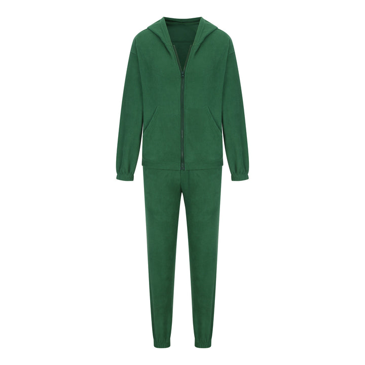Damen oversized Hoodie mit Kängurutasche und Cargo-Jogginghose Set – Auréline