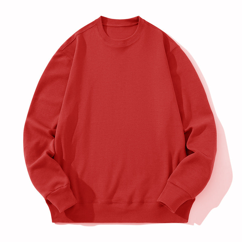 Unisex Oversize Rundhals-Sweatshirt aus Baumwollmischung mit gerippten Bündchen – Marzano