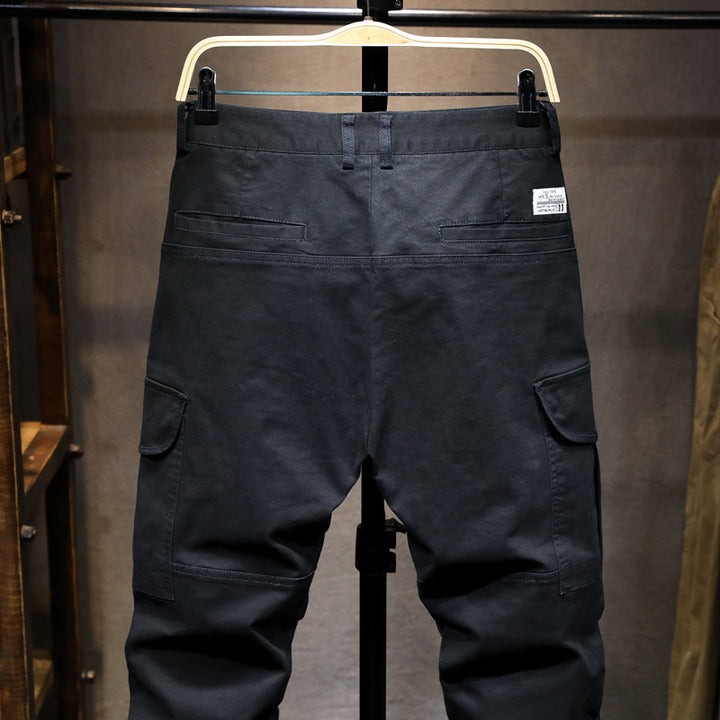 Herren Cargohose mit multifunktionalen Taschen und elastischem Bund Echoarchiv