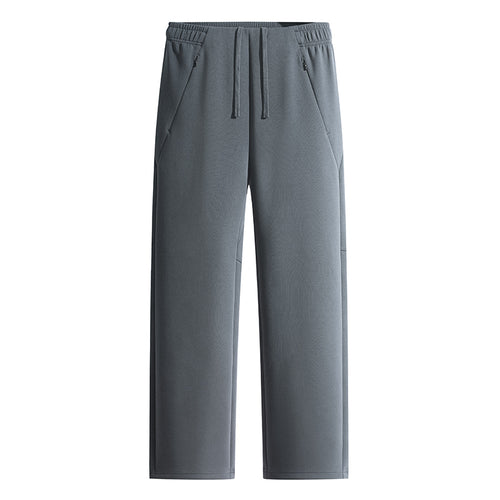 Herren Weite Lounge-Jogginghose aus technischer Baumwollmischung mit elastischem Bund & Reißverschlusstaschen Echoarchiv