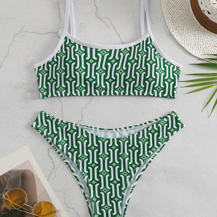 Damen Bikini-Set mit verträumtem geometrischem Muster Echo Archiv
