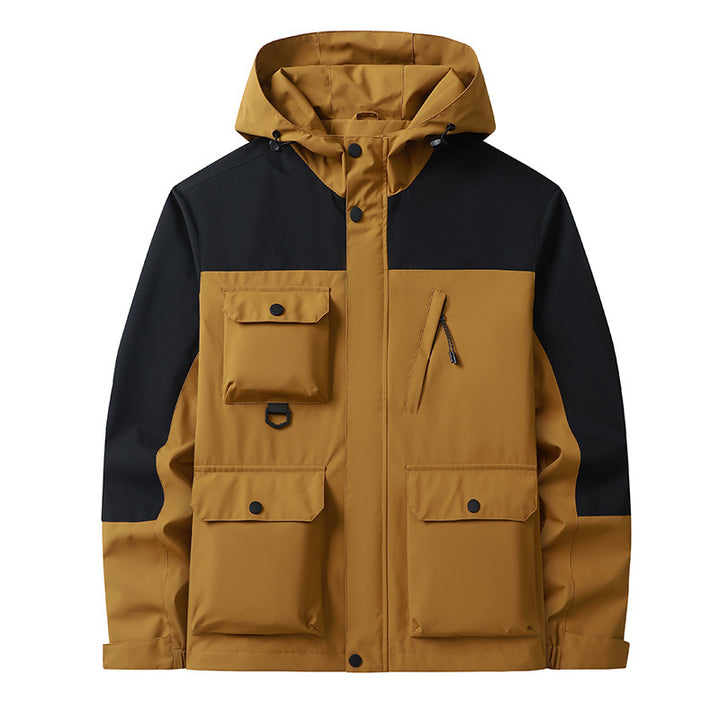 Herren Technische Utility-Fieldjacke mit Kapuze, Mehrfachtaschen und windabweisender Shell Echo Archiv