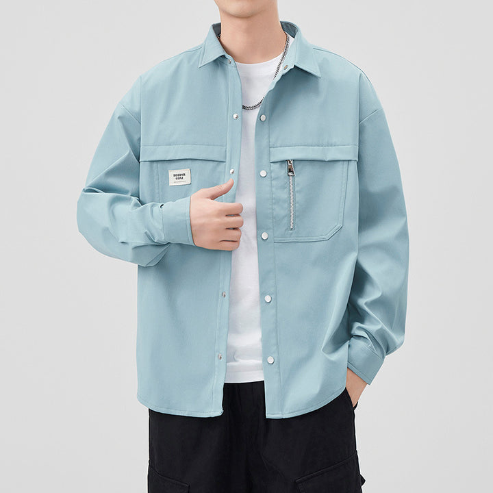 Herren Modische Utility-Jacke mit praktischen Taschen Echoarchiv