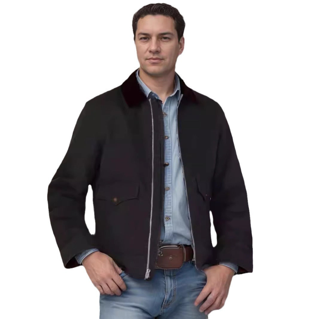 Herren lässige Utility-Jacke mit praktischen Taschen und robustem Design Echoarchiv