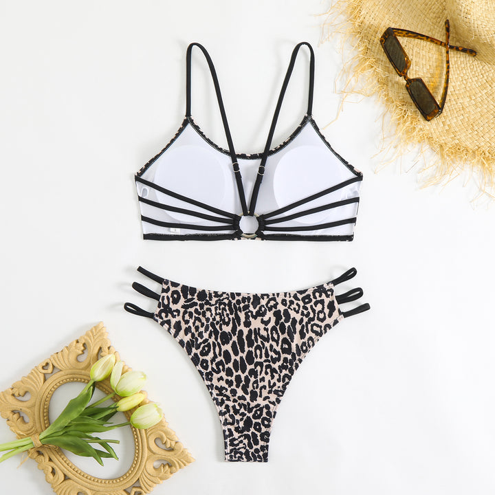 Damen Trendiges Bikiniset mit raffinierte Riemen Echo Archiv