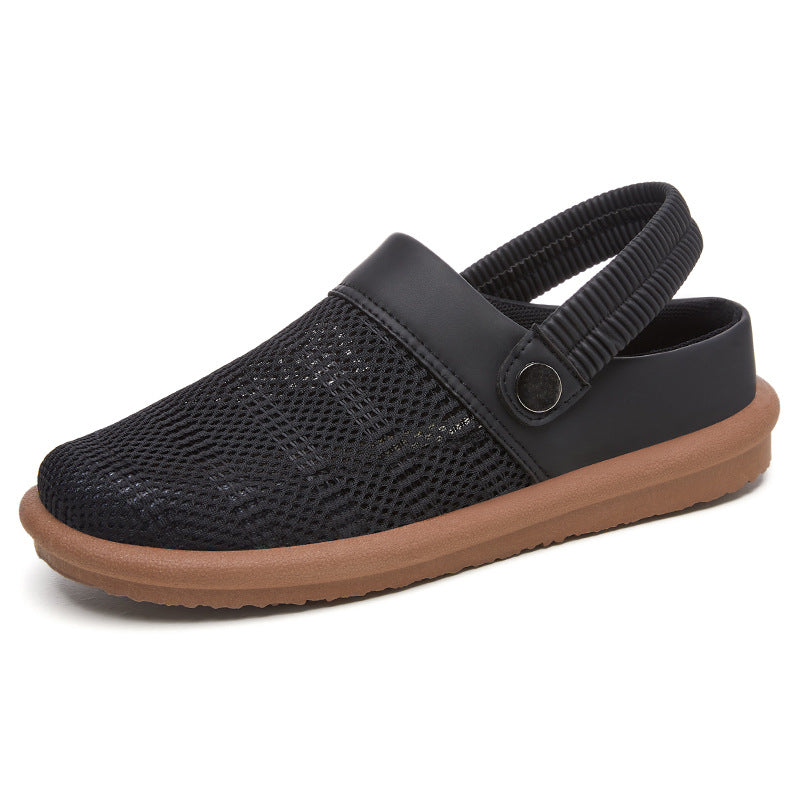 Damen nan atmungsaktive Netzgewebe Clog-Slipper mit elastischem Fersenriemen und dämpfender EVA-Sohle Echo Archiv