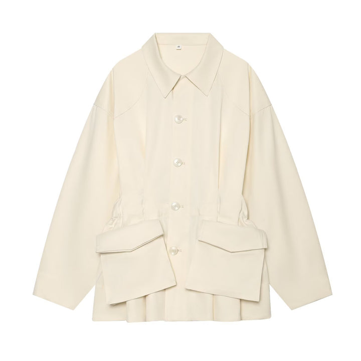 Damen Oversize-Utility-Jacke mit großen Klappentaschen und Tunnelzug Echo Archiv